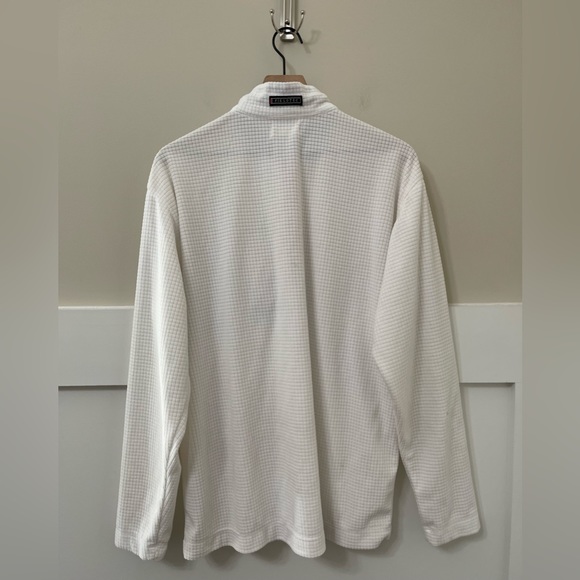 Southern Marsh Fieldtec Dune White & Blue Waffle Seersucker Pullover Size Large - Picture 7 of 10